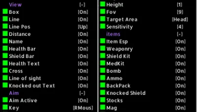 Naraka Bladepoint Hack Menu